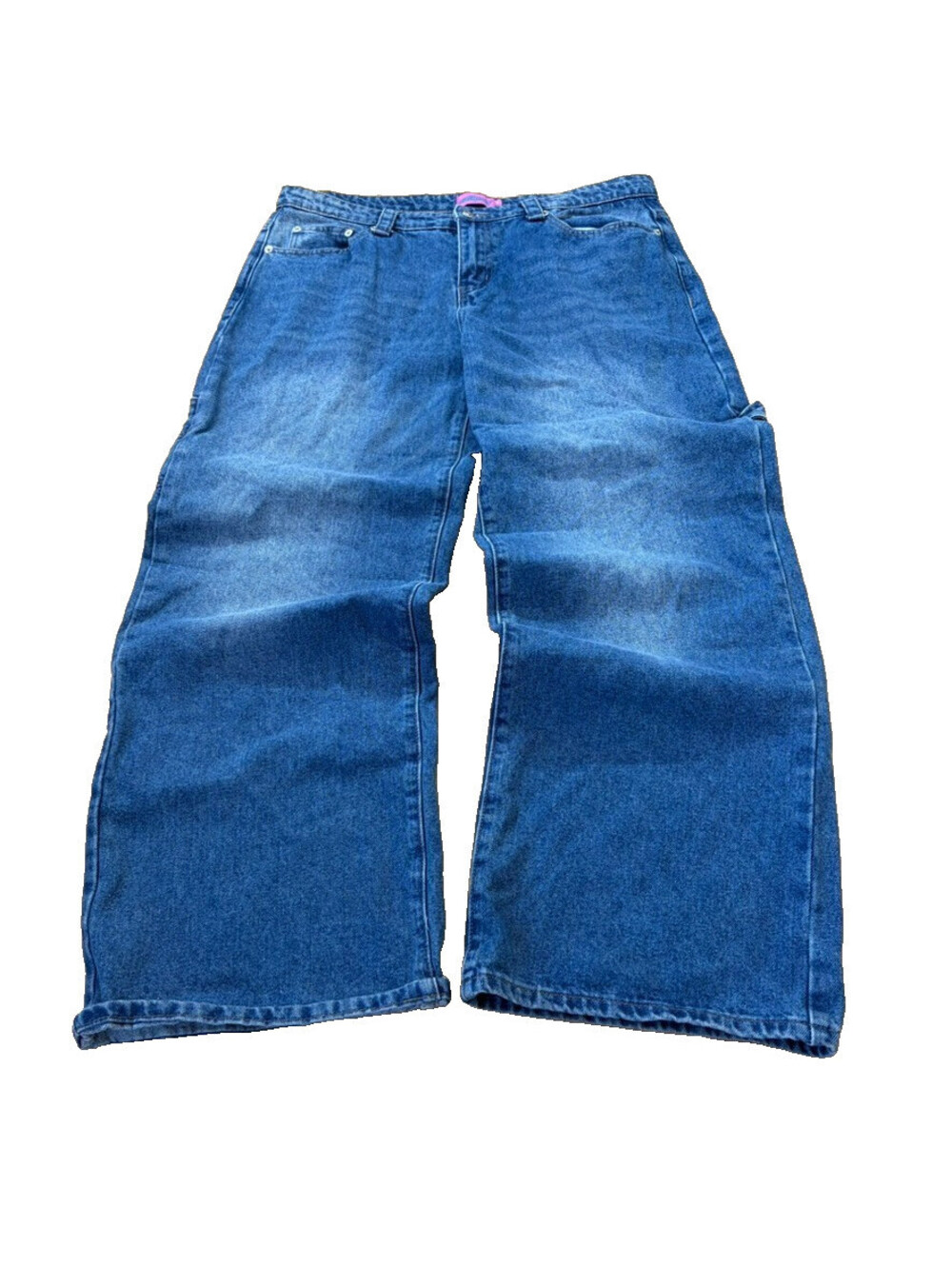 Y2K Edikted Baggy Wide Leg Carpenter Jeans XL 36x30 Faded